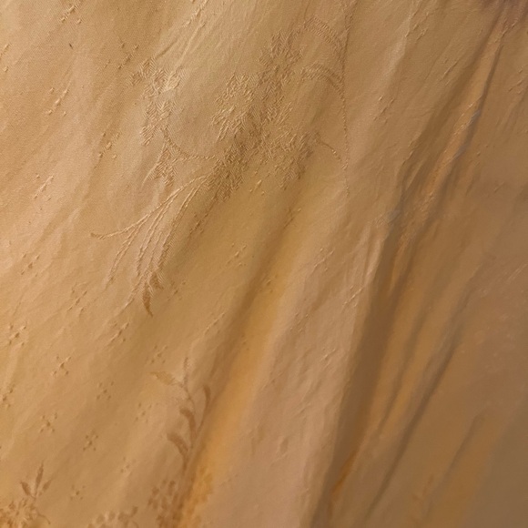 1940s Bust 38” Dark Apricot color Cold Rayon Bias Cut Full Slip NOS deadstock - Picture 3 of 5